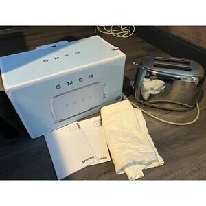 SMEG 2-Slice Chrome Toaster - Open Box, READ DESCRIPTION